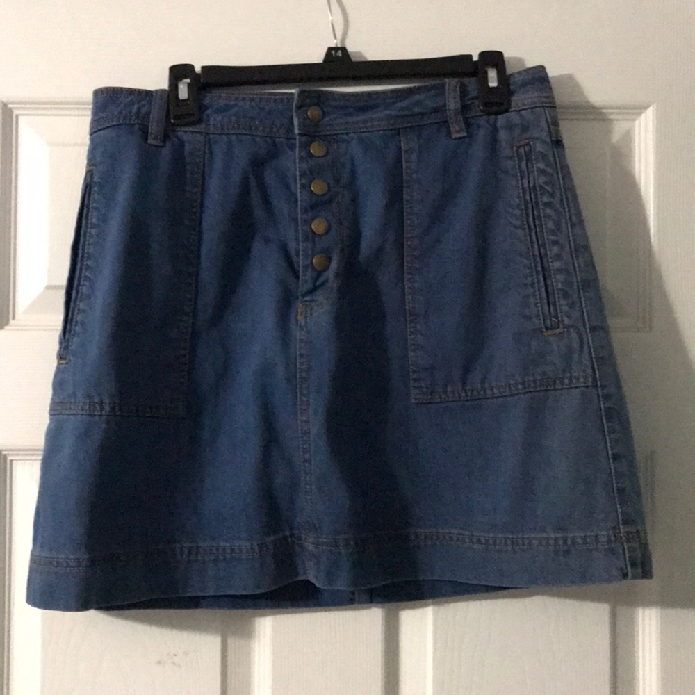Free People jean skirt